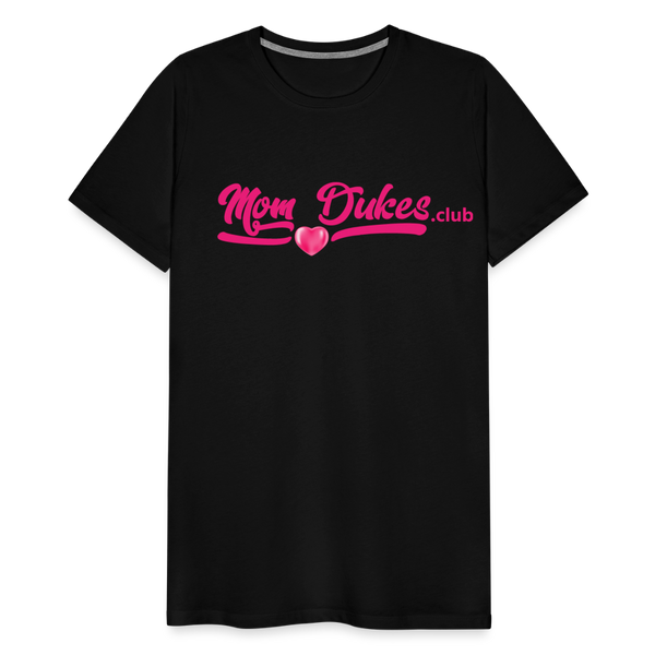 MomDukes.Club Men's Premium T-Shirt UNISEX (Pink Letters) - black