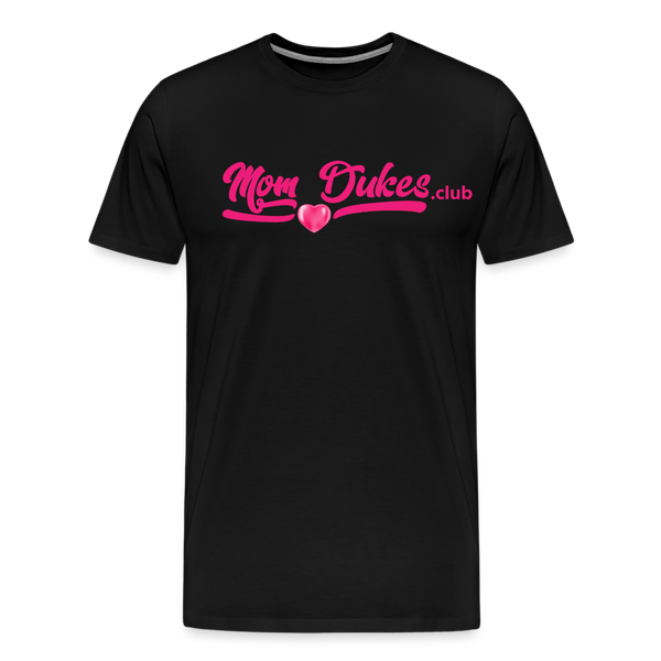 MomDukes.Club Men's Premium T-Shirt UNISEX (Pink Letters) - black