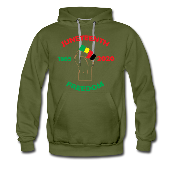 Juneteenth Freedom Premium Hoodie **LIMITED** - olive green